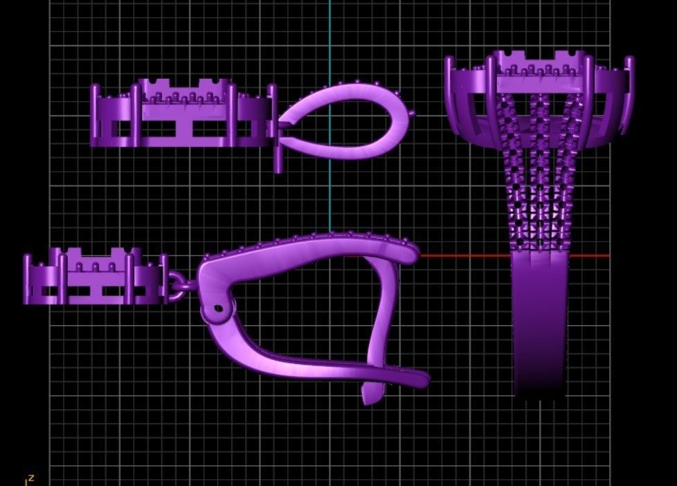 Half-set Jewelry 3D print model_16