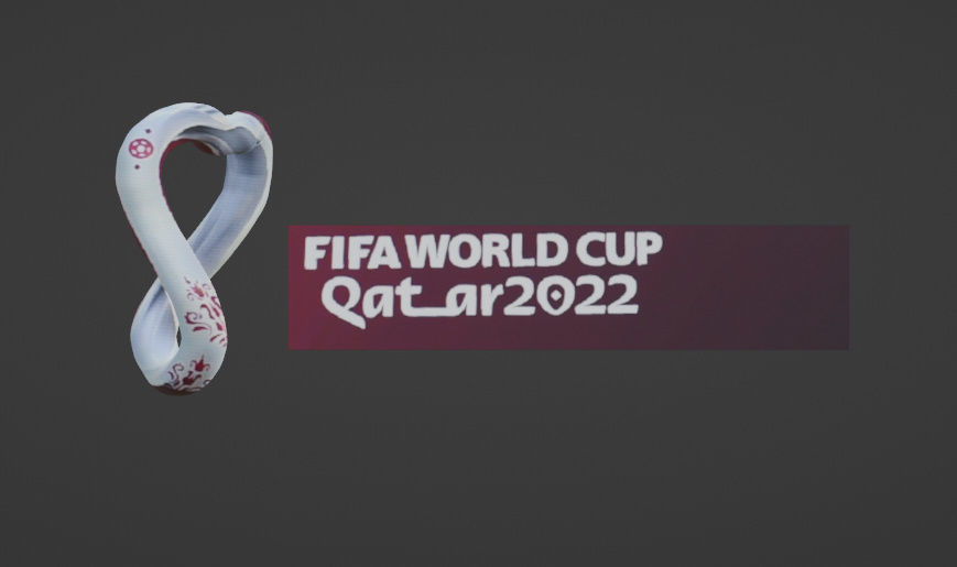WORLD CUP LOGO 2022  3D model_10