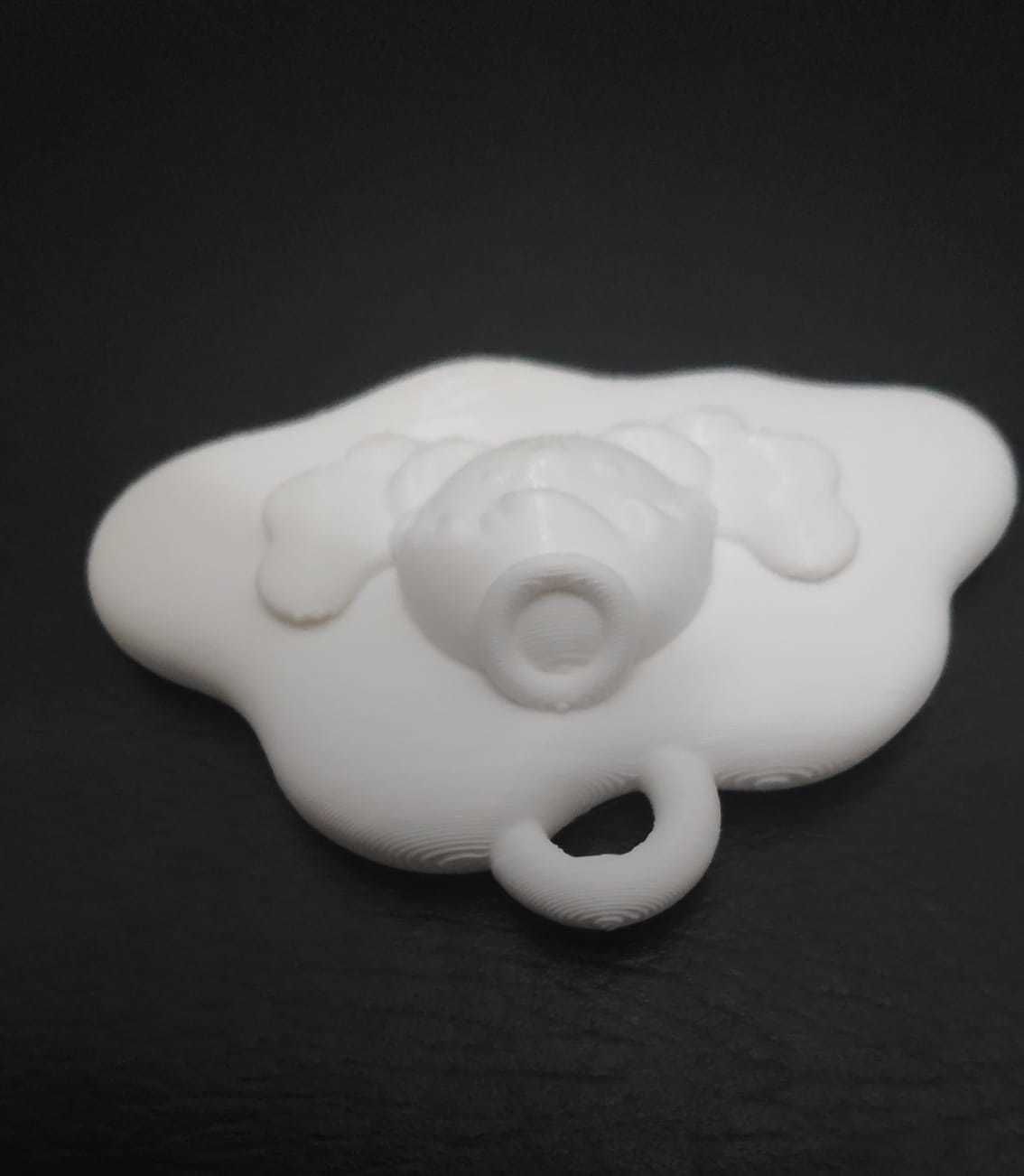 Angel Cloud Ornament 3D print model_7