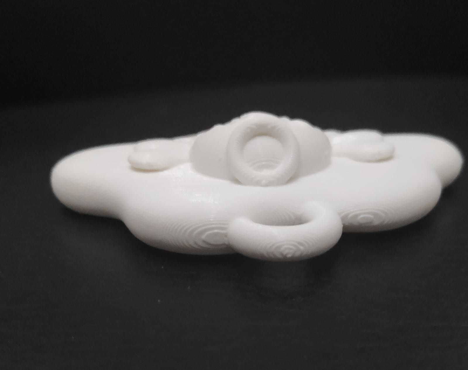 Angel Cloud Ornament 3D print model_13