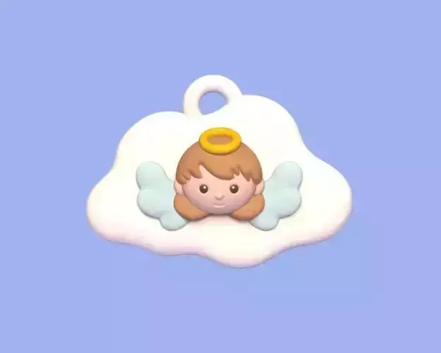 Angel Cloud Ornament 3D print model