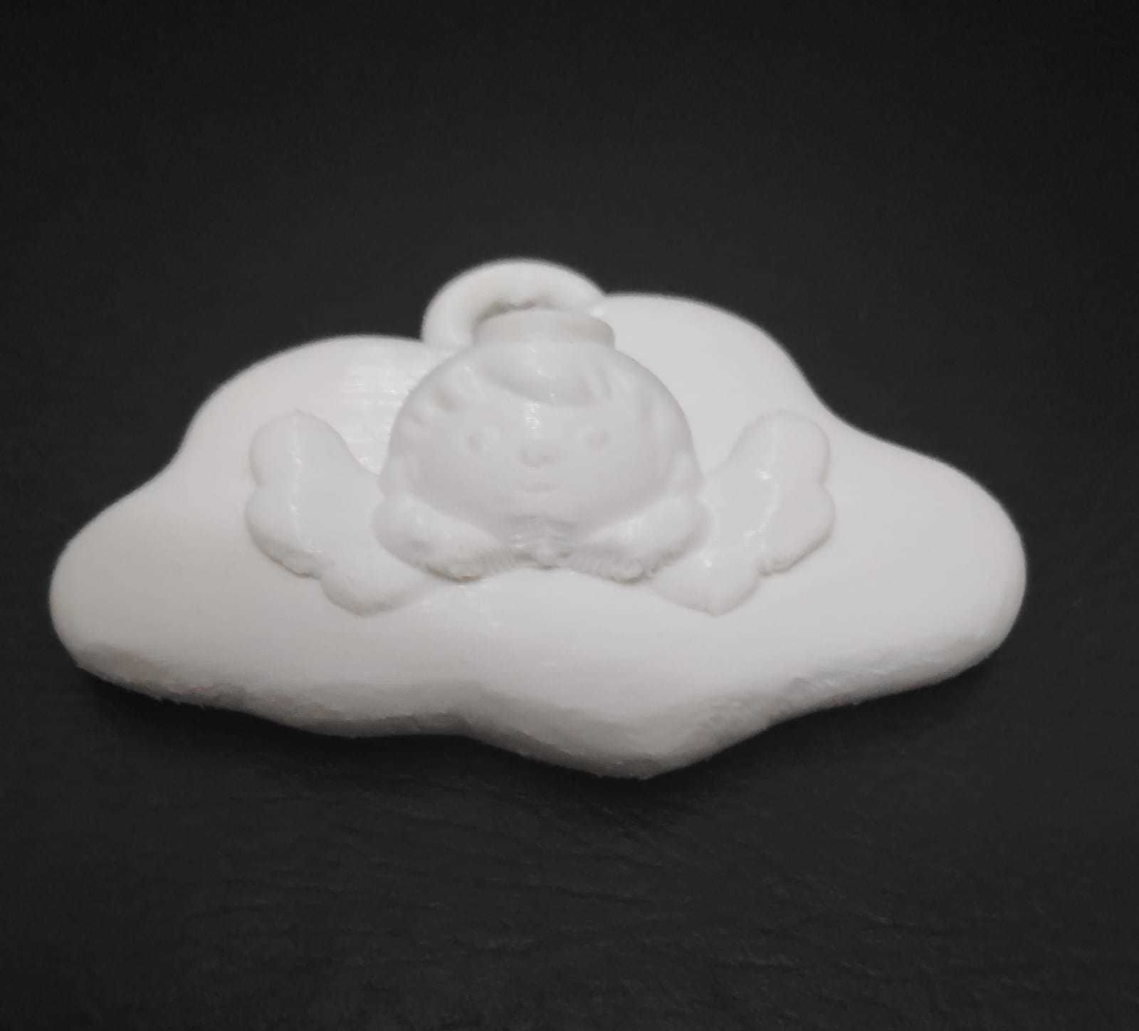Angel Cloud Ornament 3D print model_11