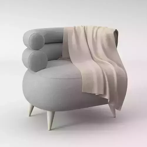 Lounge Chair S23 TM S-contract with plaid