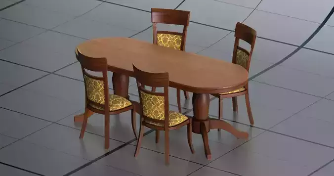 Table and chair PBR