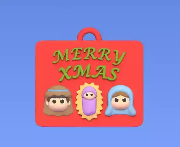 Nativity Scene Ornament 3D print model Nativity Scene Ornament 3D print model