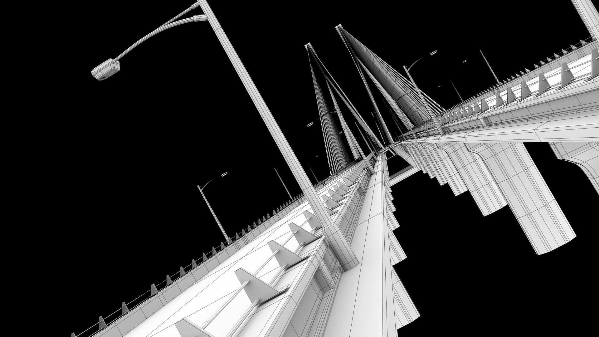SeaLink san francisco bay bridge Low-poly 3D model_30