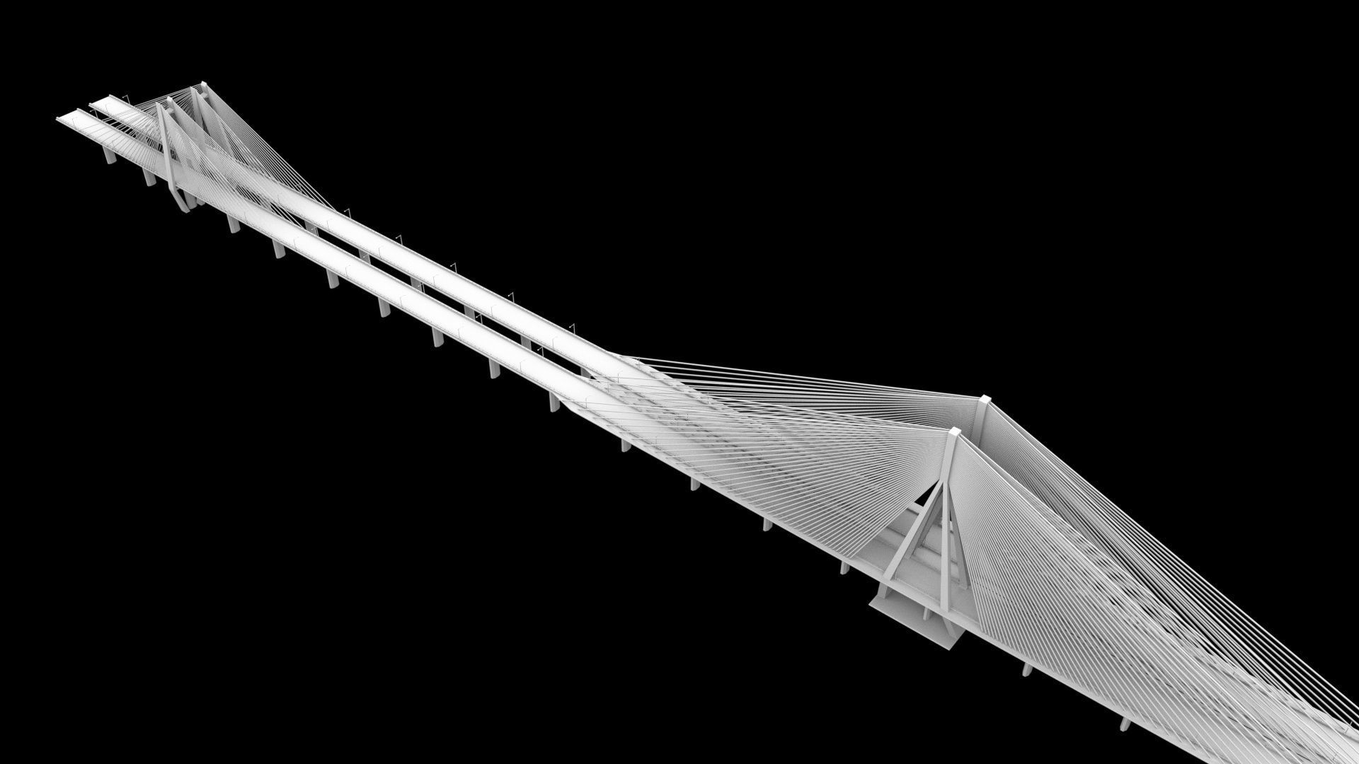 SeaLink san francisco bay bridge Low-poly 3D model_4