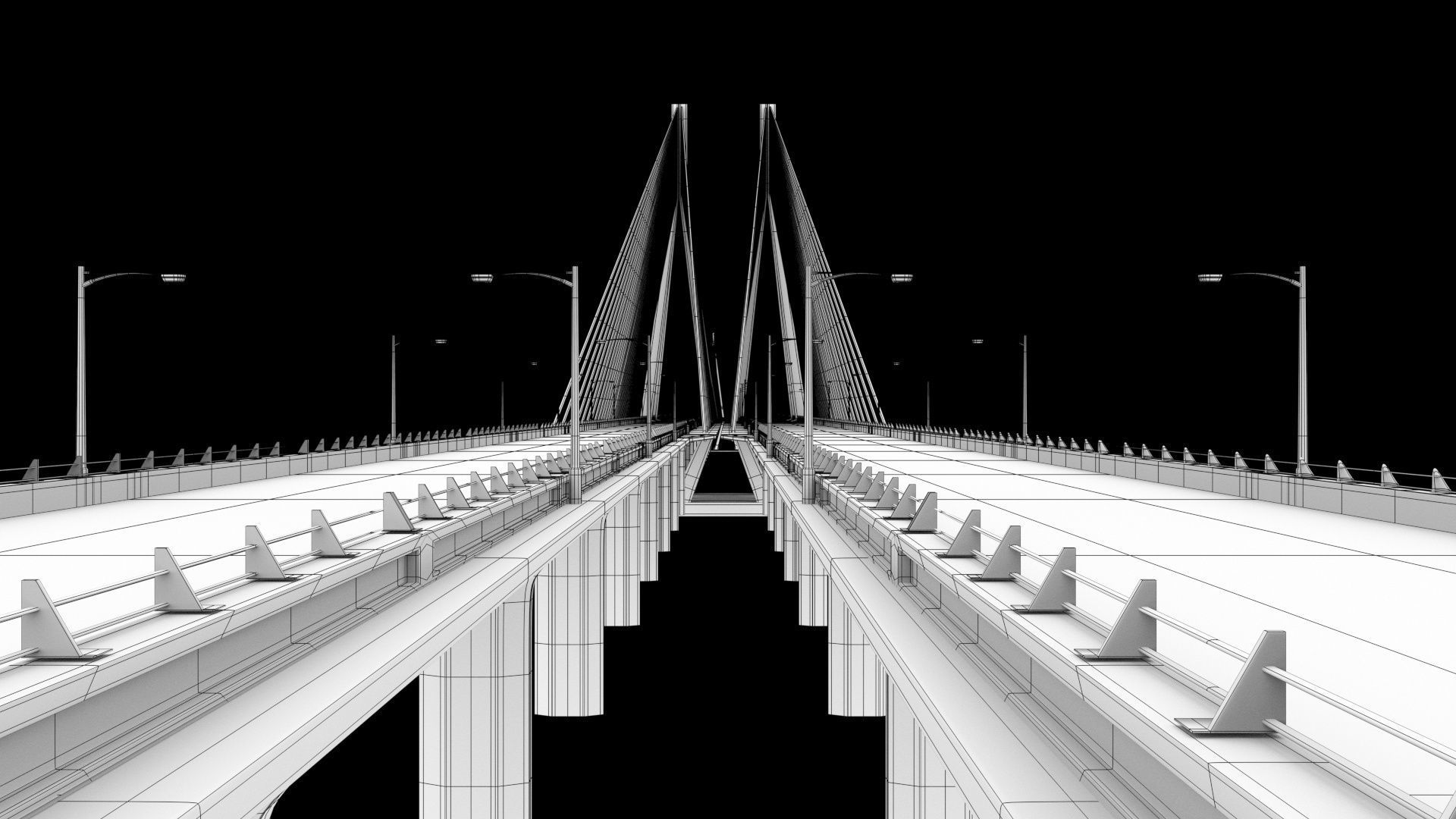 SeaLink san francisco bay bridge Low-poly 3D model_16