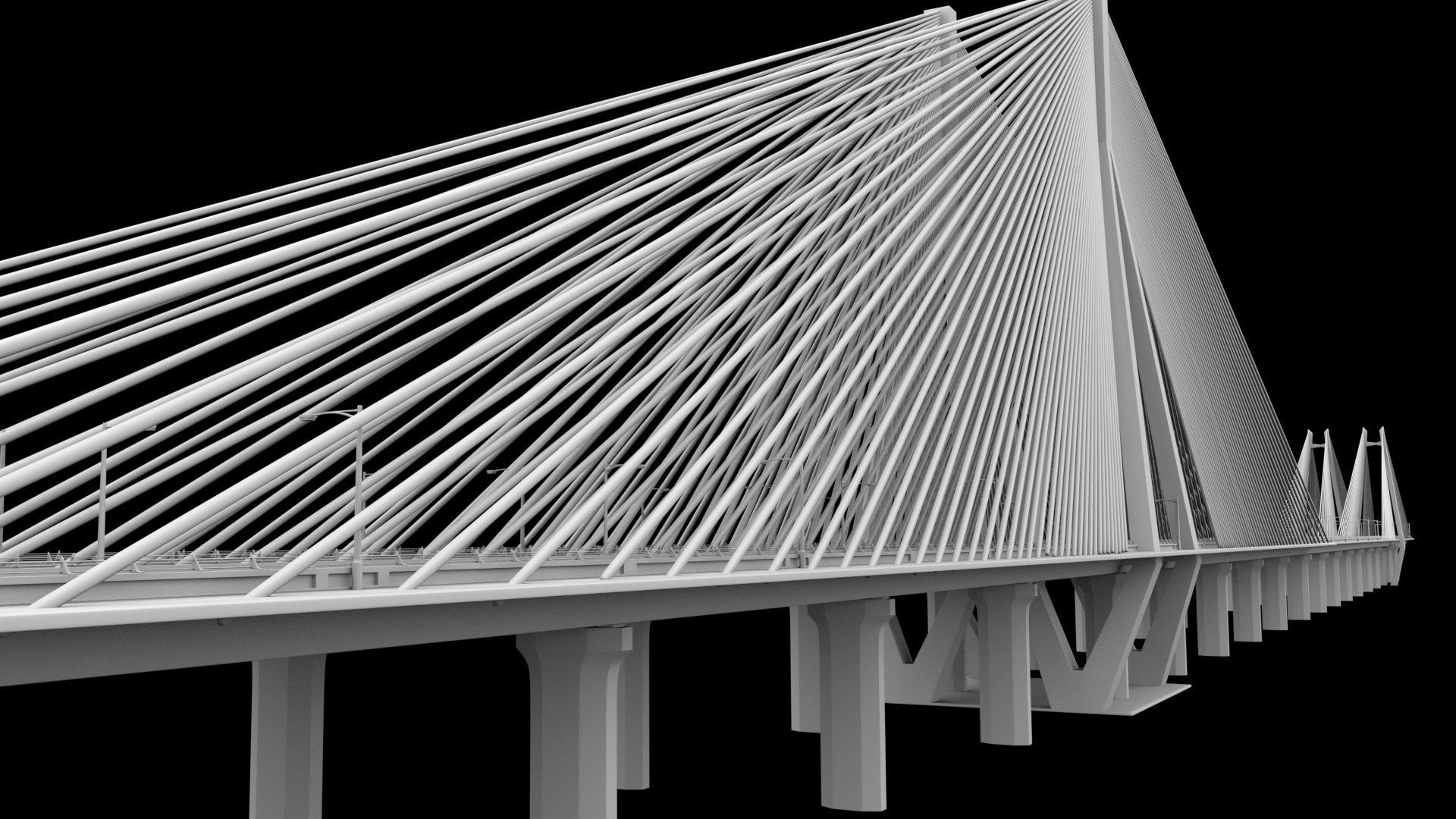 SeaLink san francisco bay bridge Low-poly 3D model_5