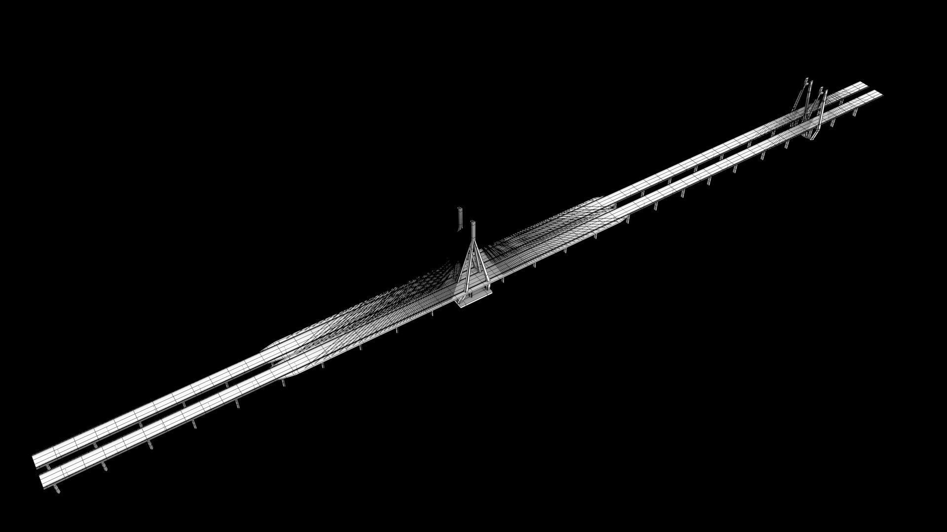 SeaLink san francisco bay bridge Low-poly 3D model_17