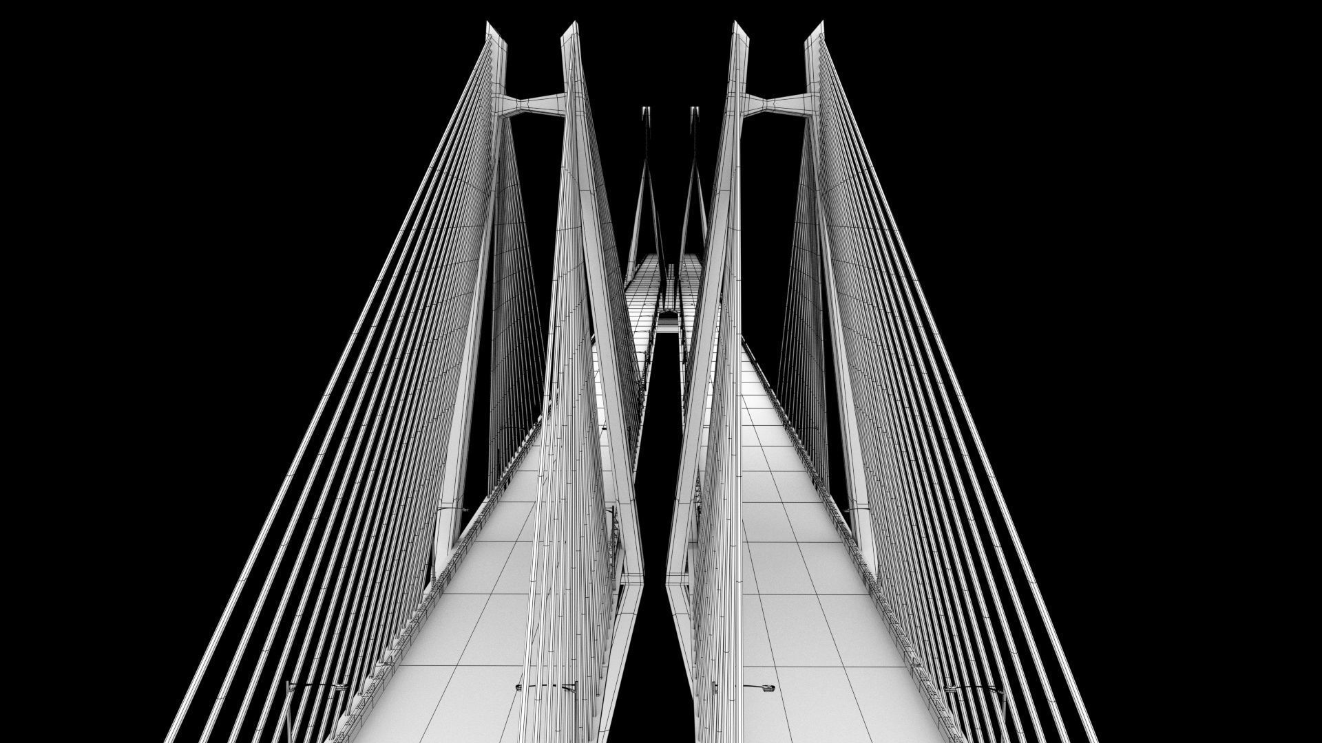 SeaLink san francisco bay bridge Low-poly 3D model_23
