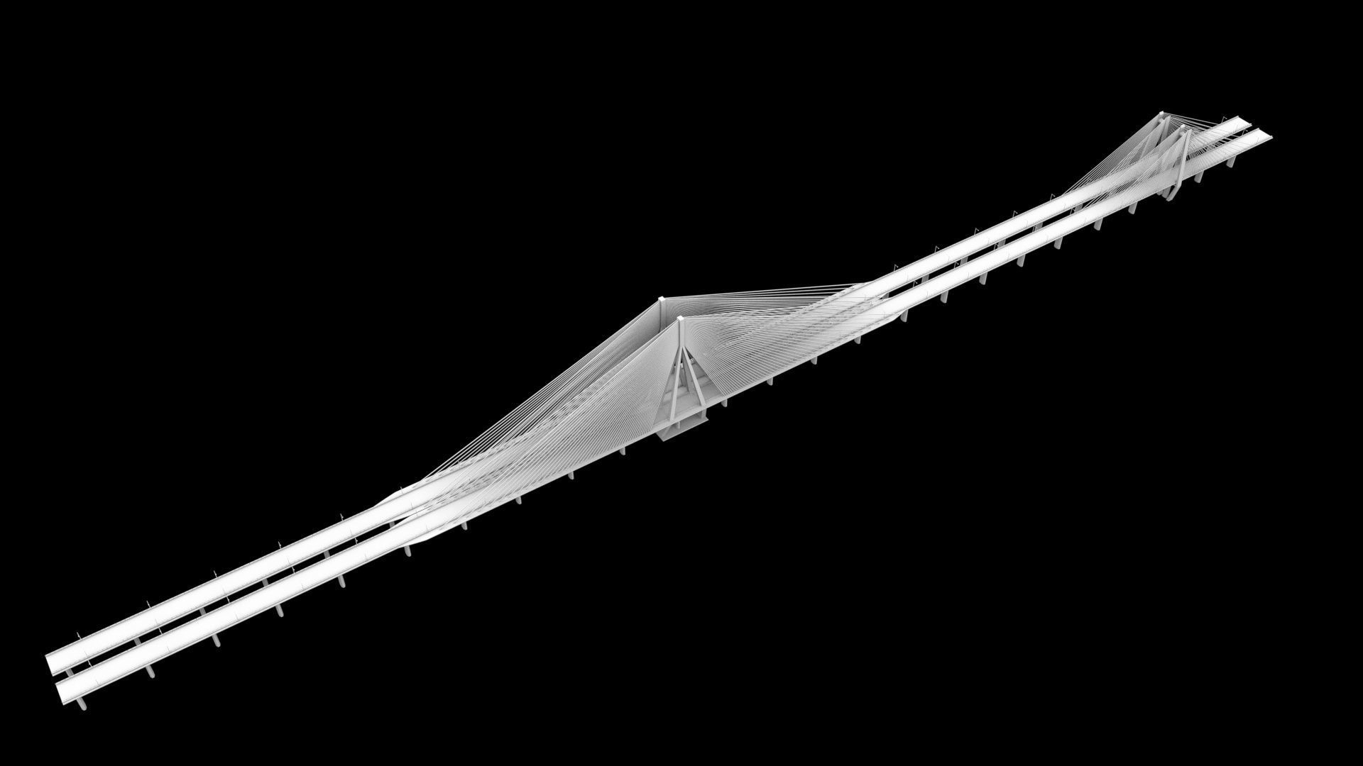 SeaLink san francisco bay bridge Low-poly 3D model_1