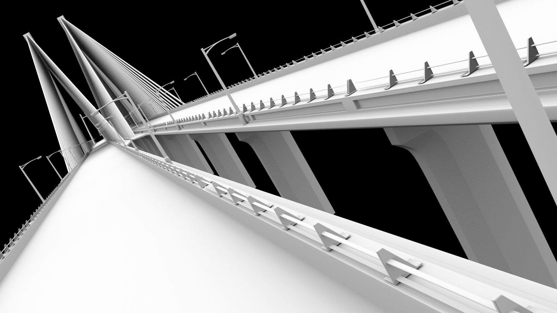 SeaLink san francisco bay bridge Low-poly 3D model_13