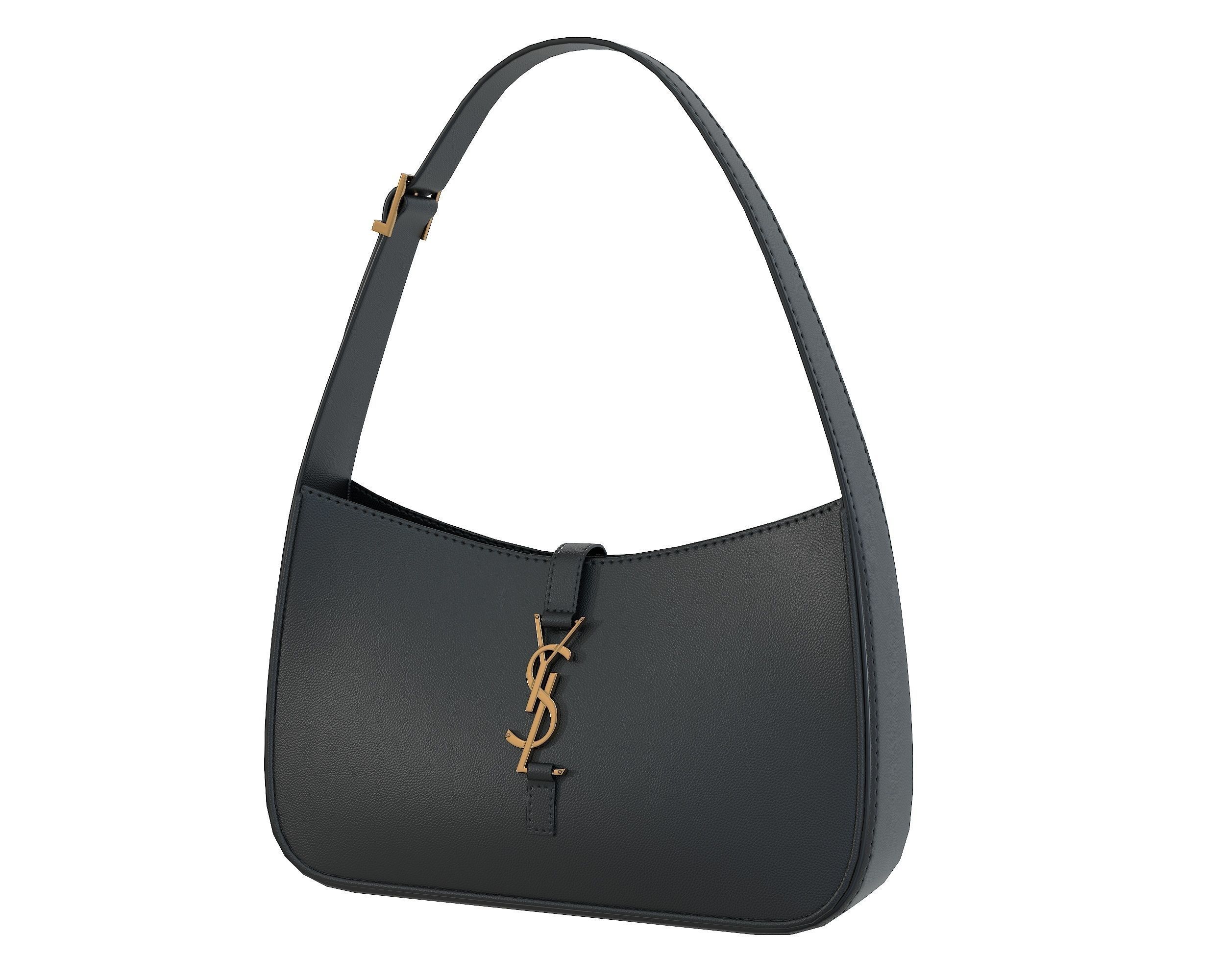 Saint Laurent Le 5 A 7 Hobo Bag Low-poly 3D model_2