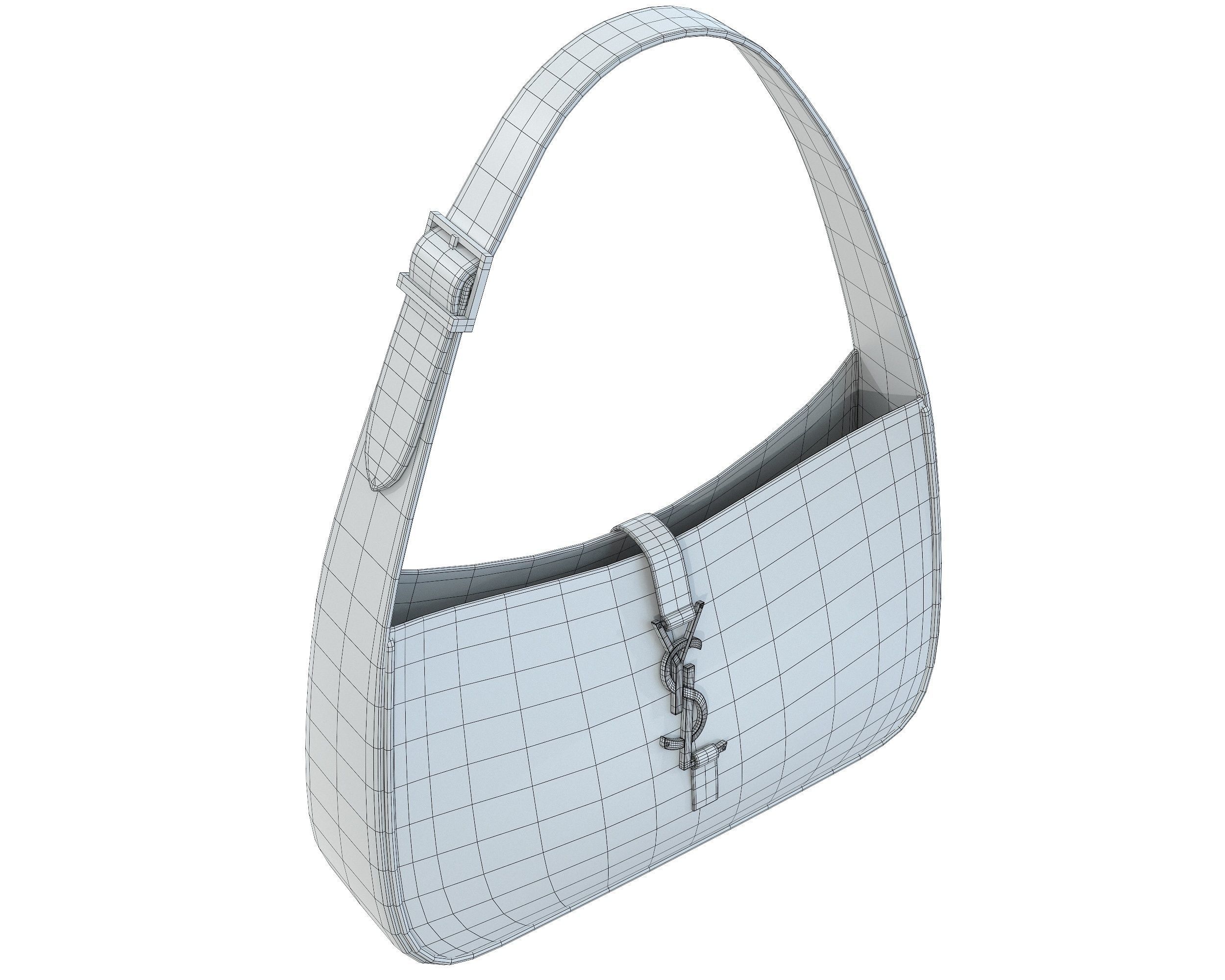 Saint Laurent Le 5 A 7 Hobo Bag Low-poly 3D model_18