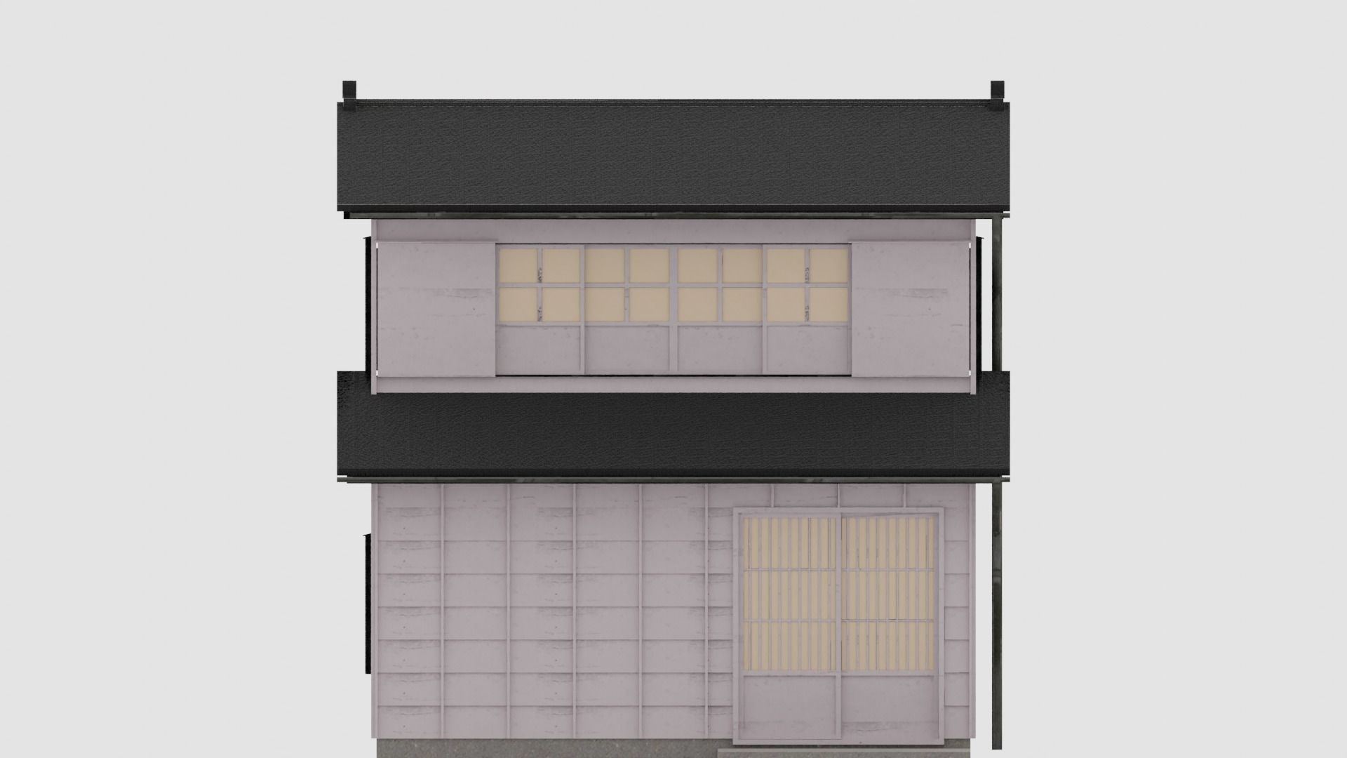 store asian tea shop Low-poly 3D model_2