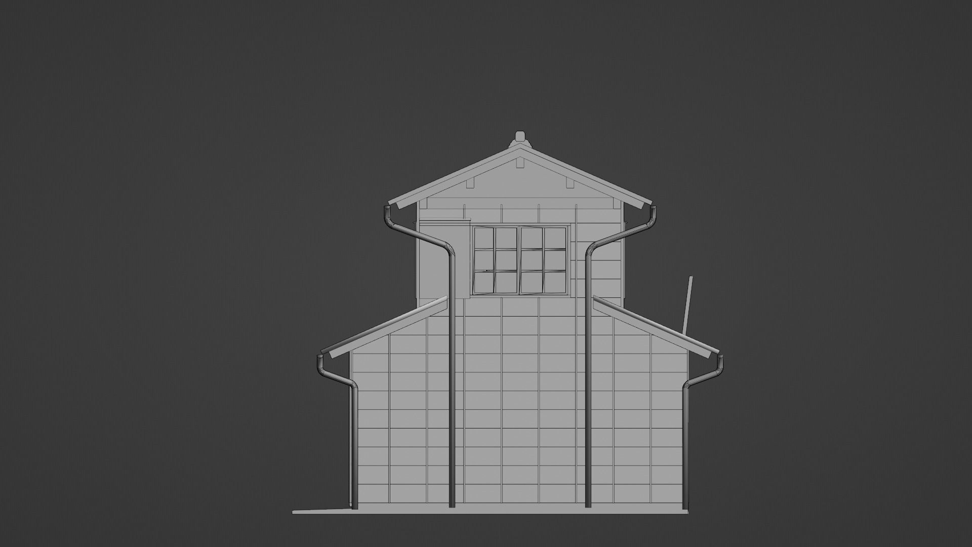 store asian tea shop Low-poly 3D model_9