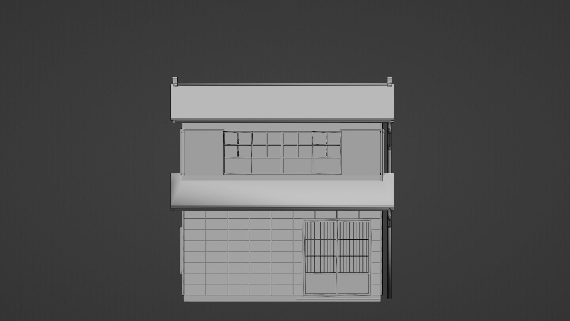 store asian tea shop Low-poly 3D model_10