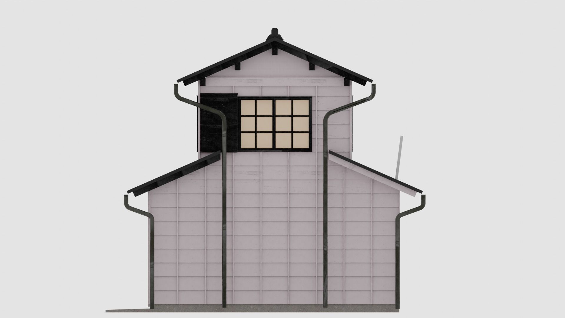 store asian tea shop Low-poly 3D model_4