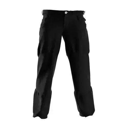 Cargo jeans trousers made with clo3d
