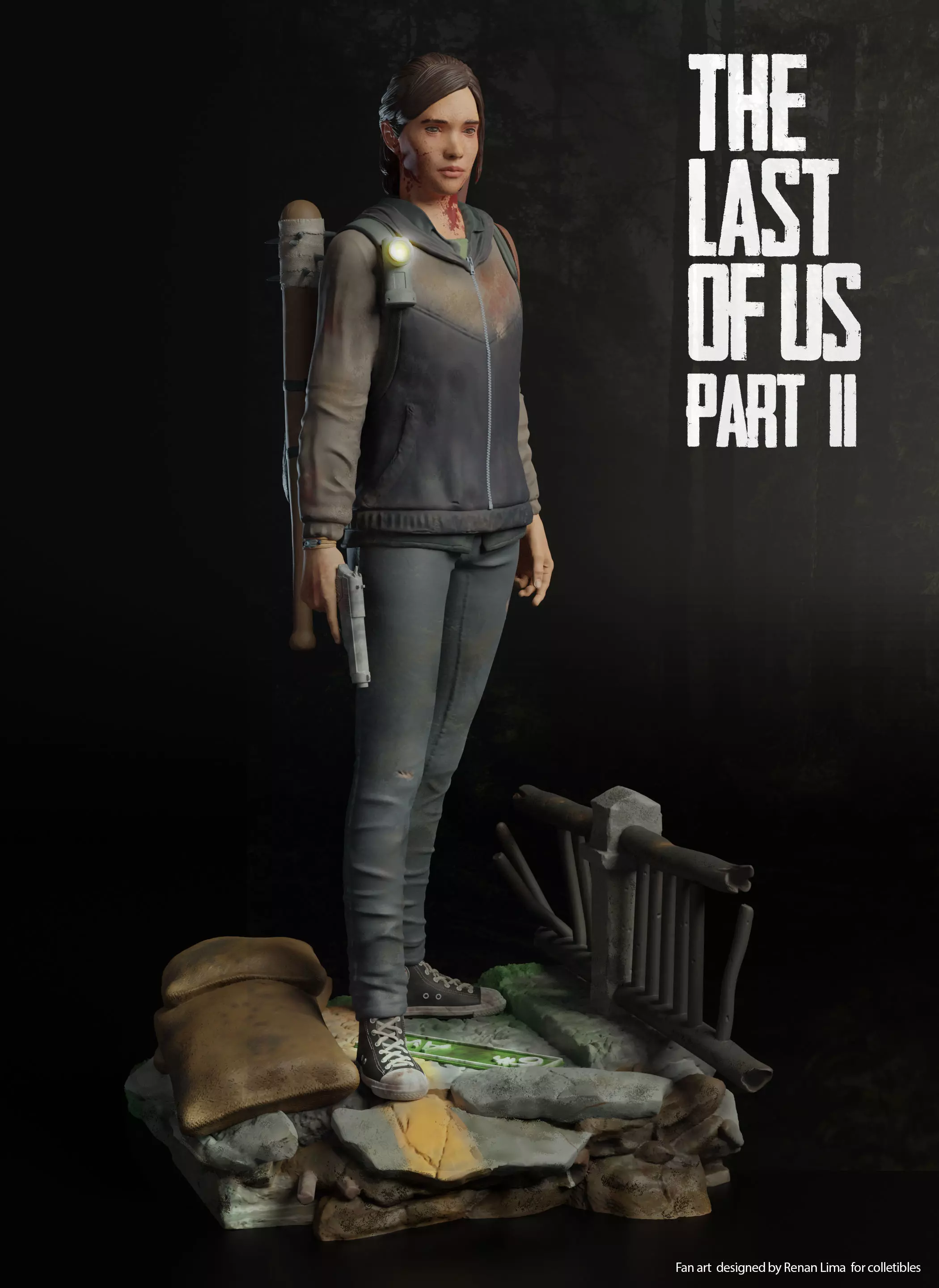 Ellie-The last of us 3D print model_0