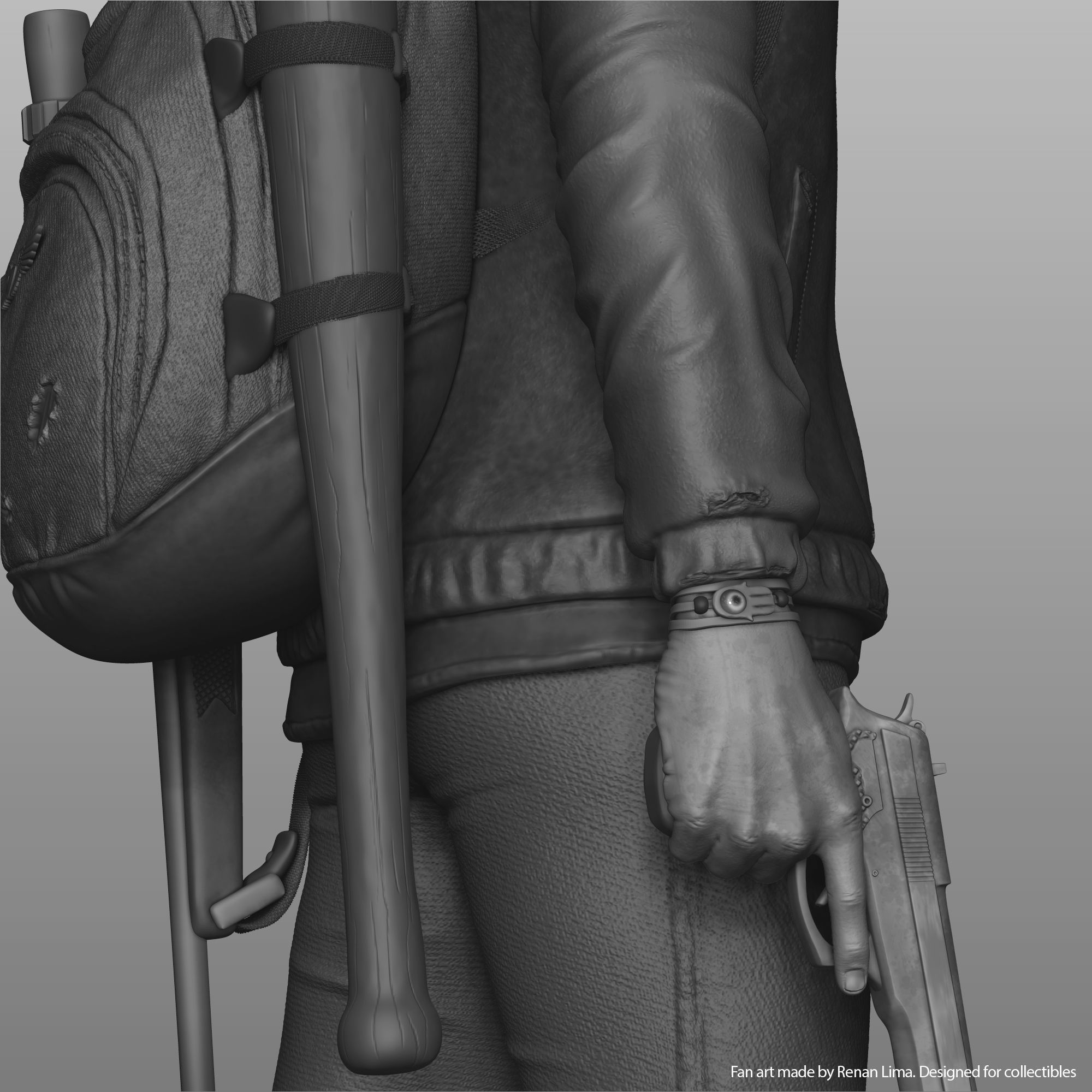 Ellie-The last of us 3D print model_11