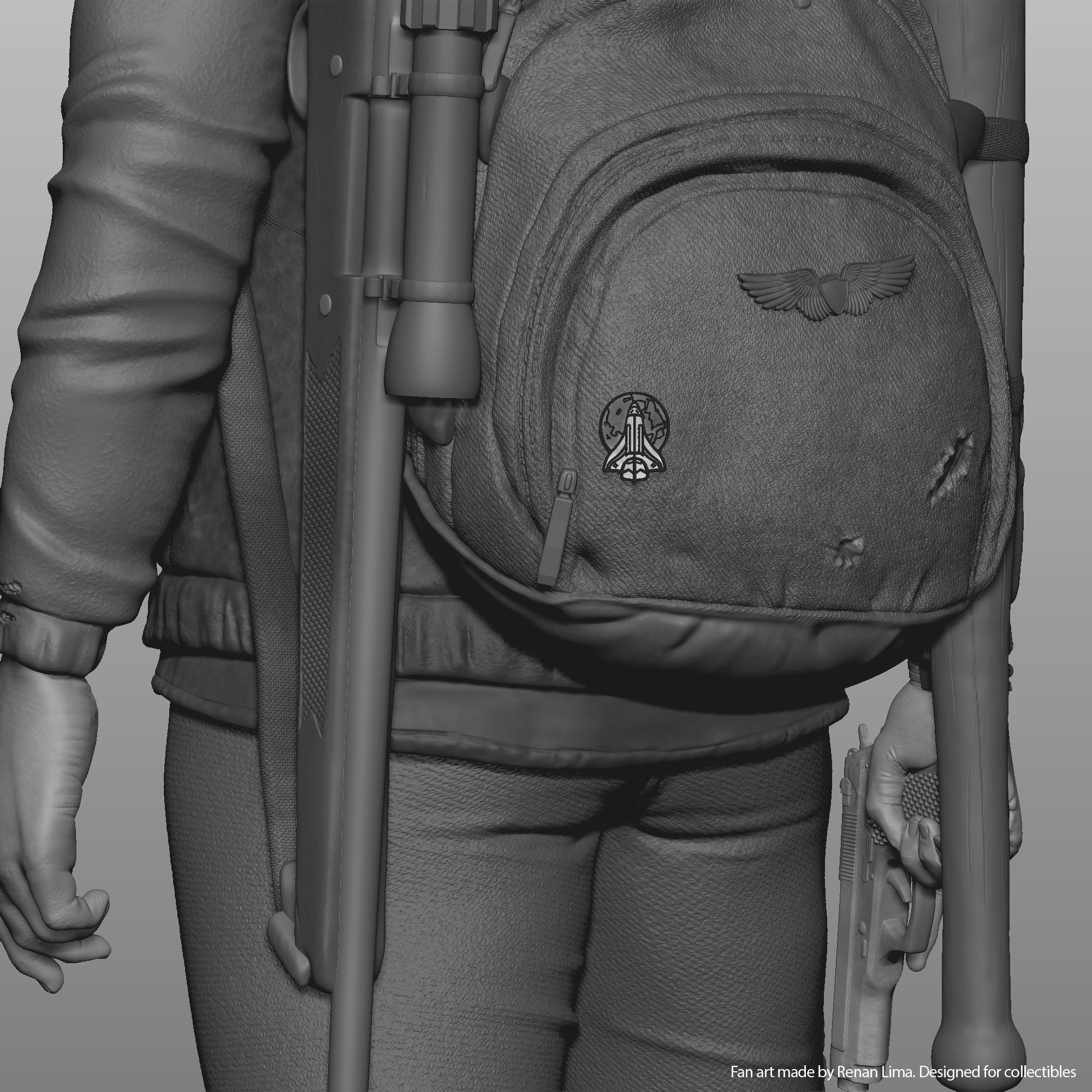 Ellie-The last of us 3D print model_14
