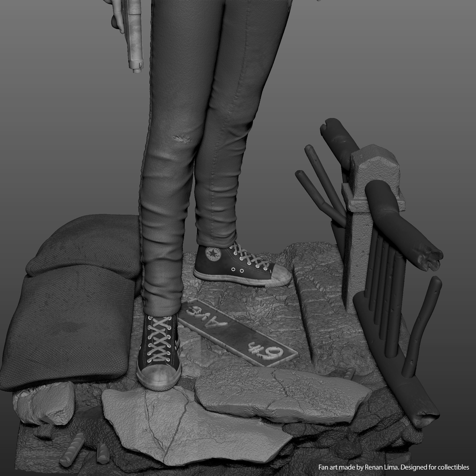 Ellie-The last of us 3D print model_5