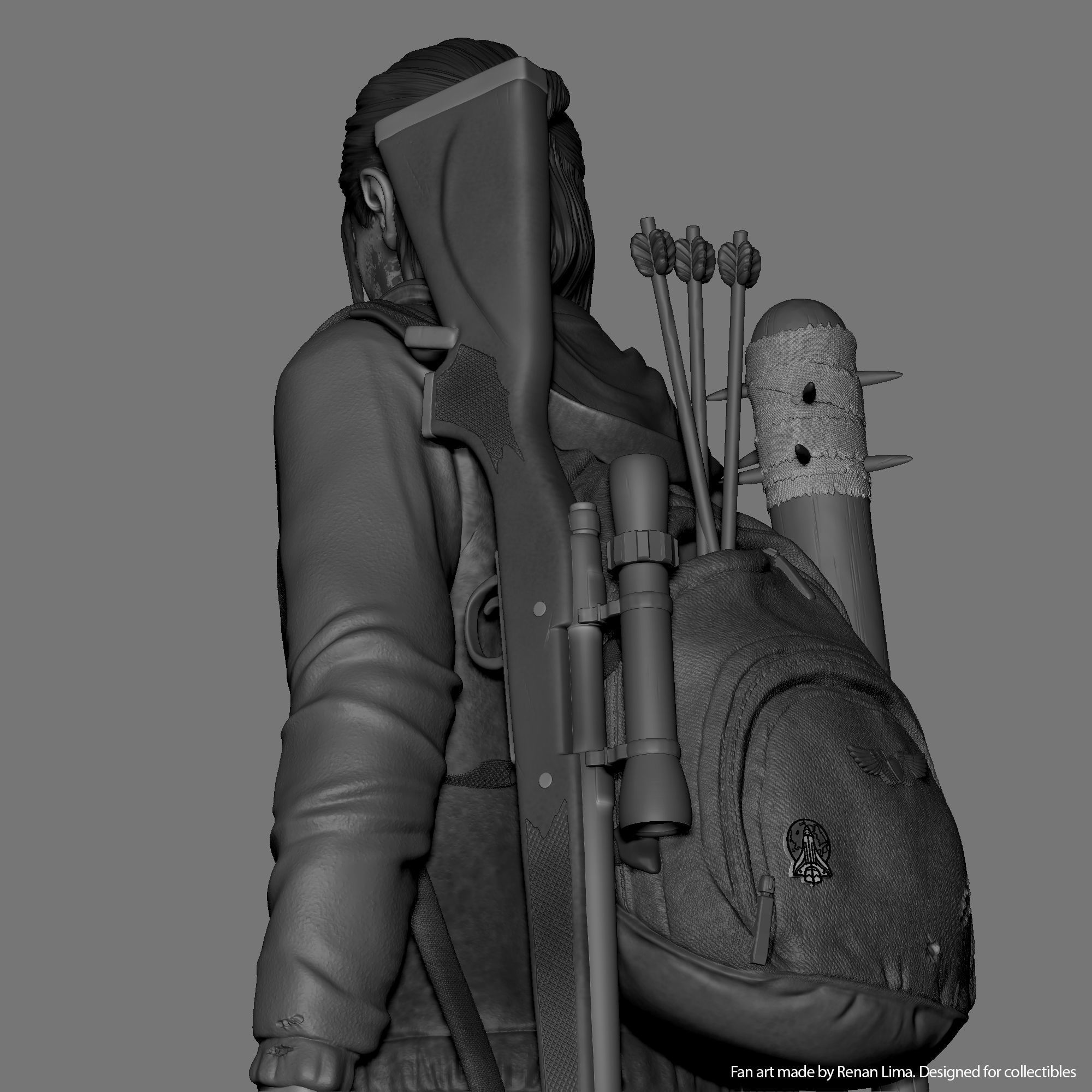 Ellie-The last of us 3D print model_7