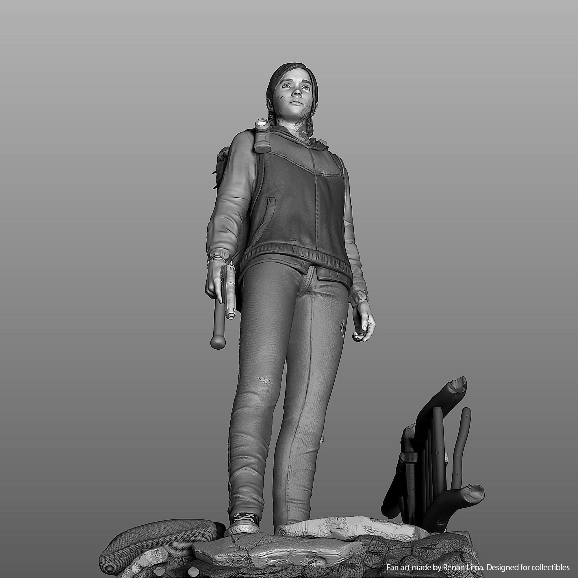 Ellie-The last of us 3D print model_9
