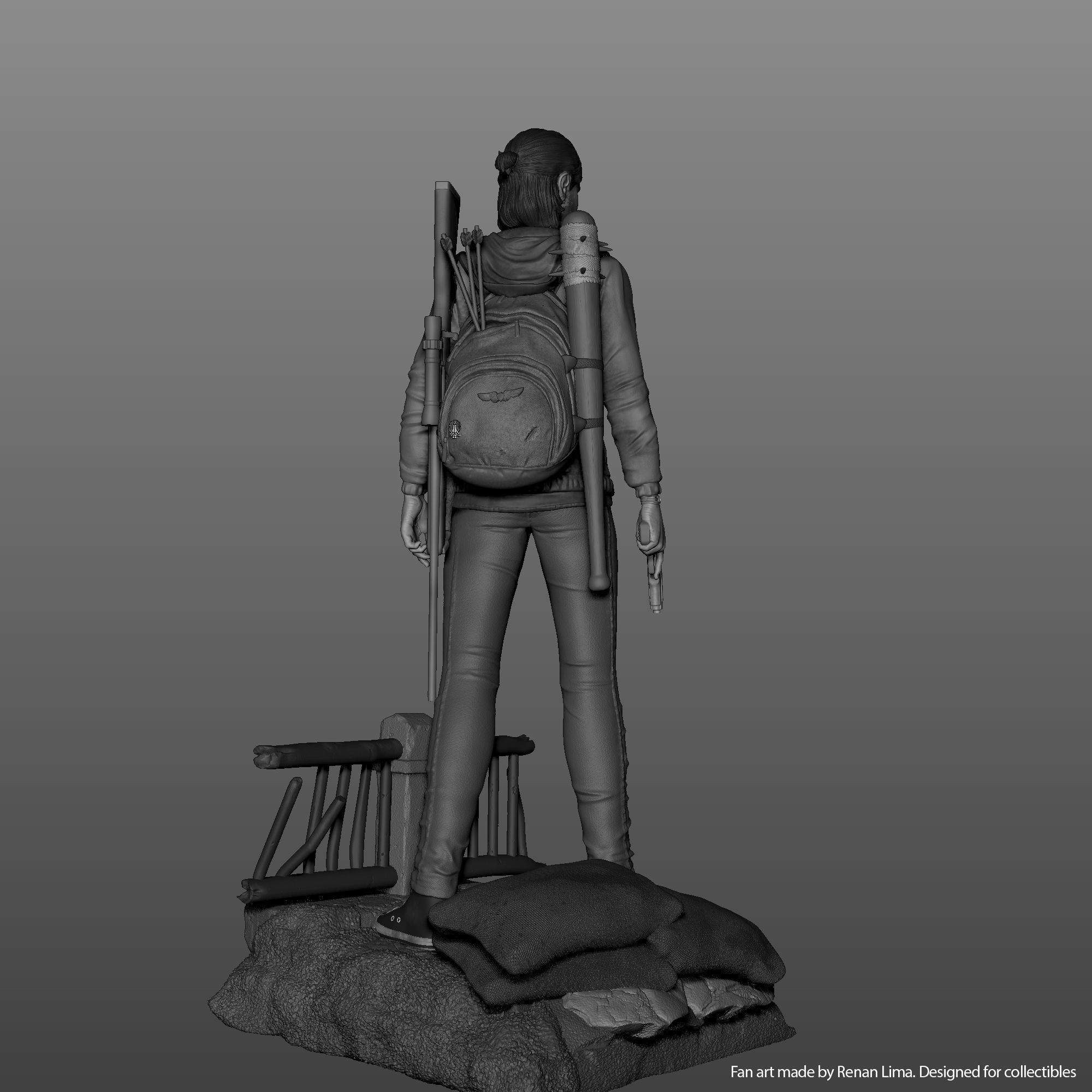 Ellie-The last of us 3D print model_6