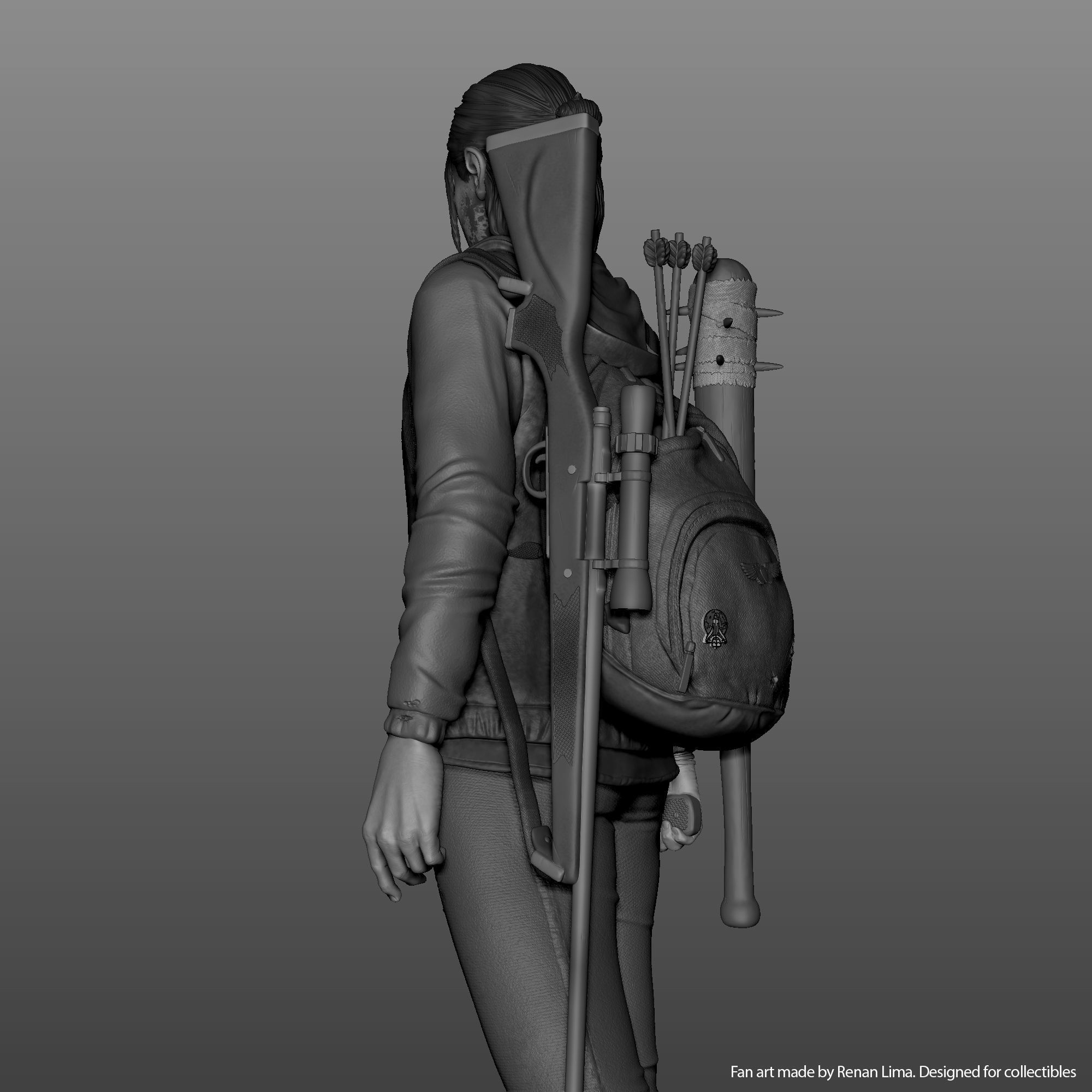 Ellie-The last of us 3D print model_2