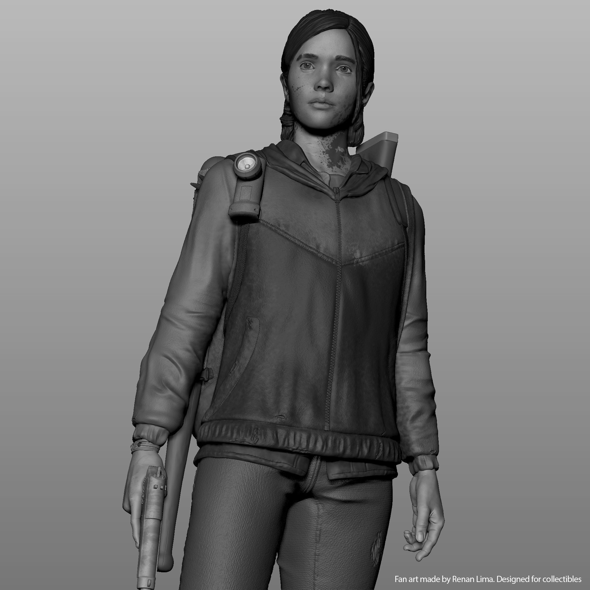 Ellie-The last of us 3D print model_10