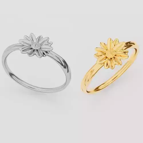 3D Printing Women FasionJewelry Ring Model