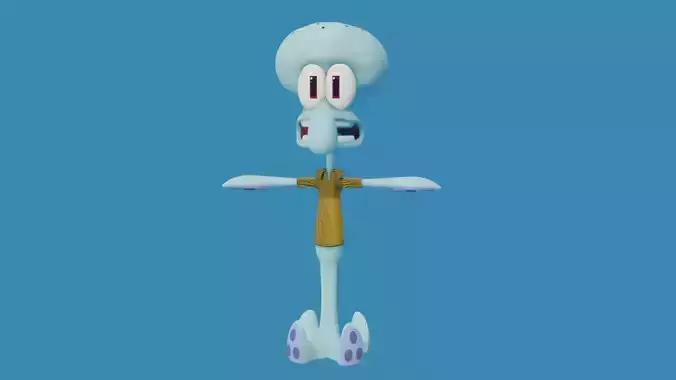 Squidward Tentacles 3D model