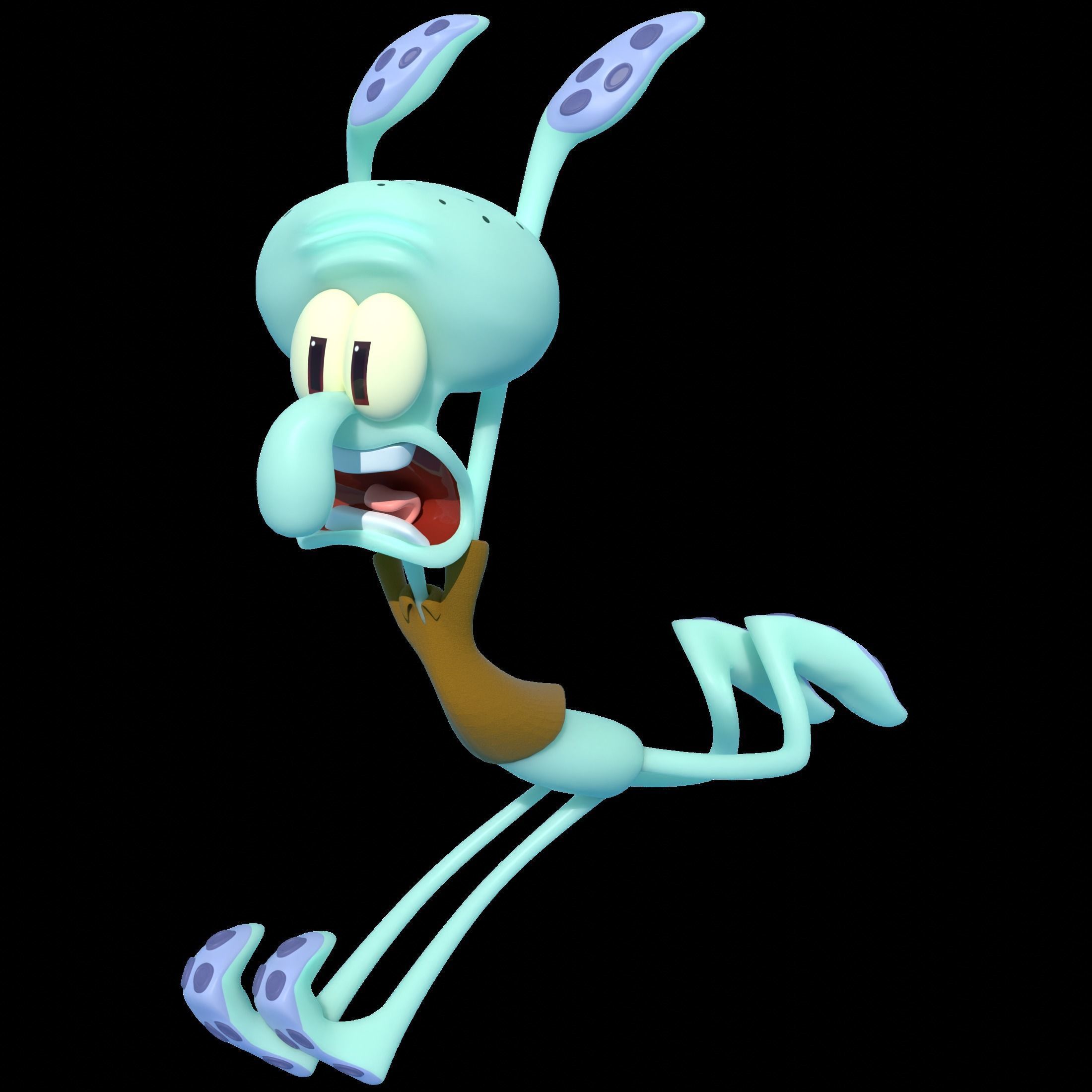 Squidward Tentacles 3D model_1