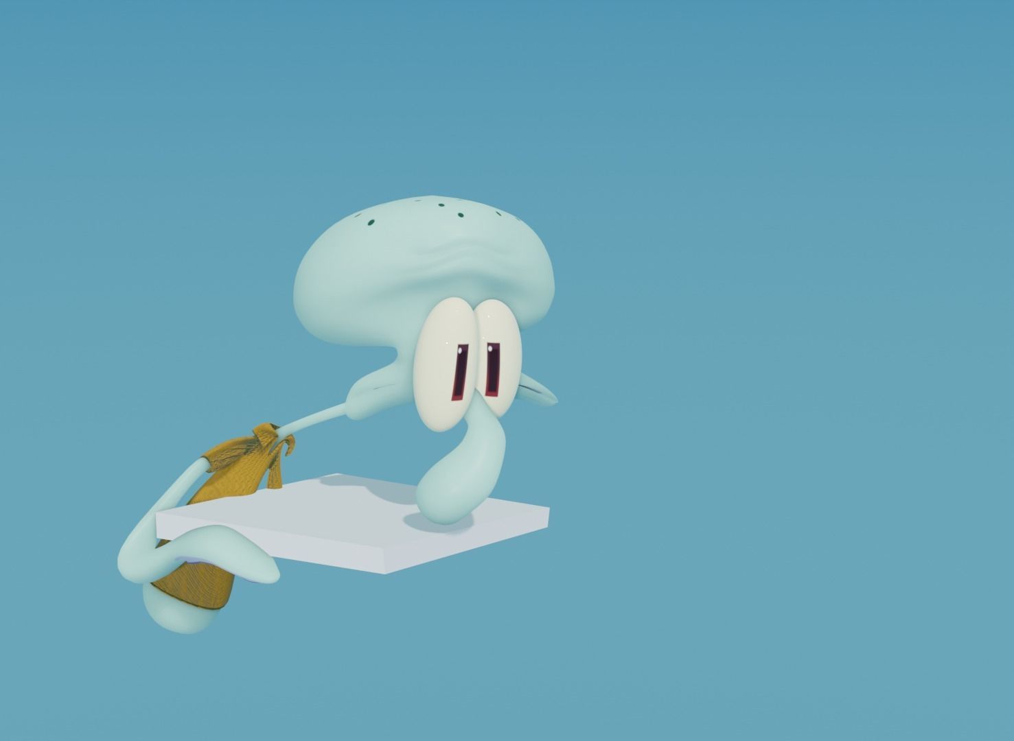 Squidward Tentacles 3D model_3