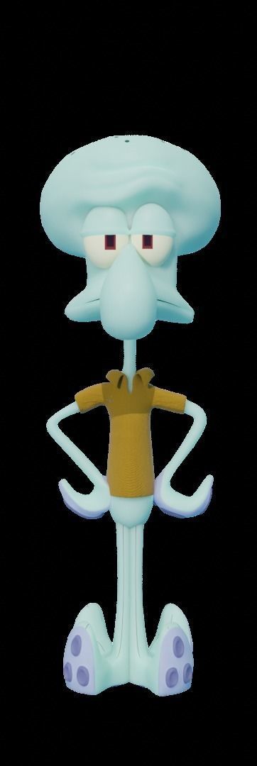 Squidward Tentacles 3D model_2