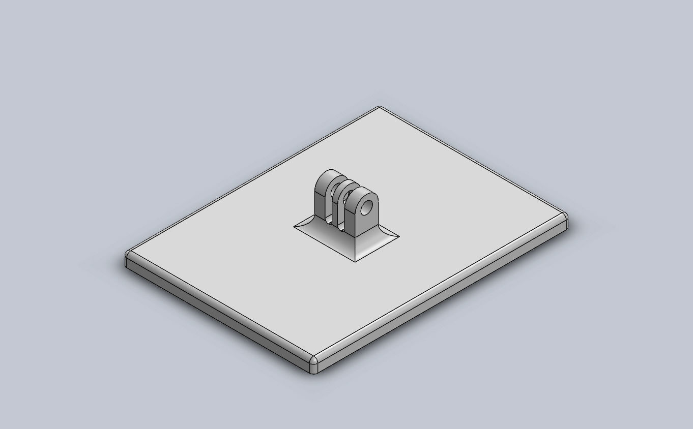 GoPro Desk Stand with an extention arm 3D print model_1