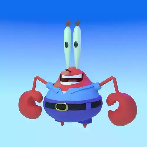 Mr Krabs 3D model