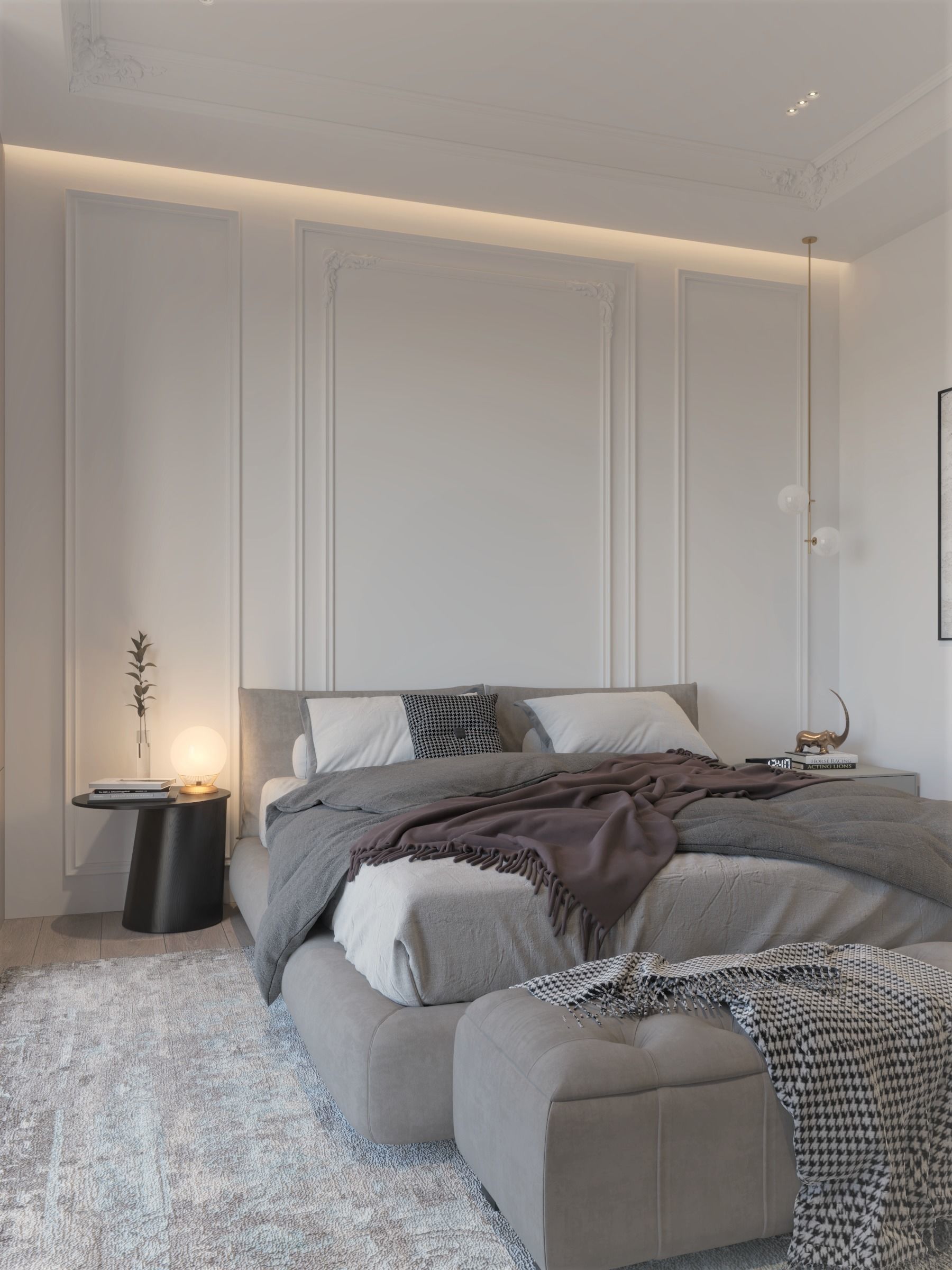 Bedroom design 3D model_4