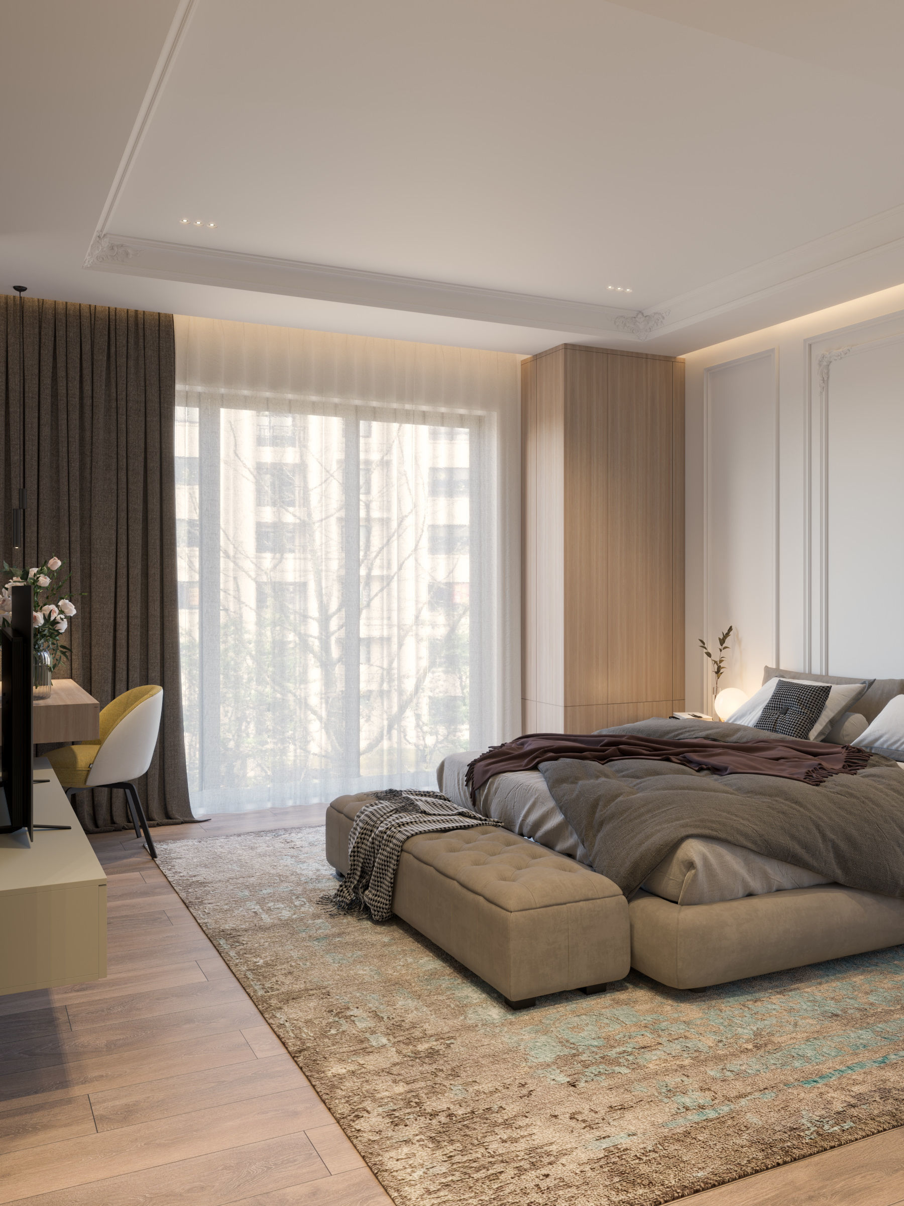 Bedroom design 3D model_2