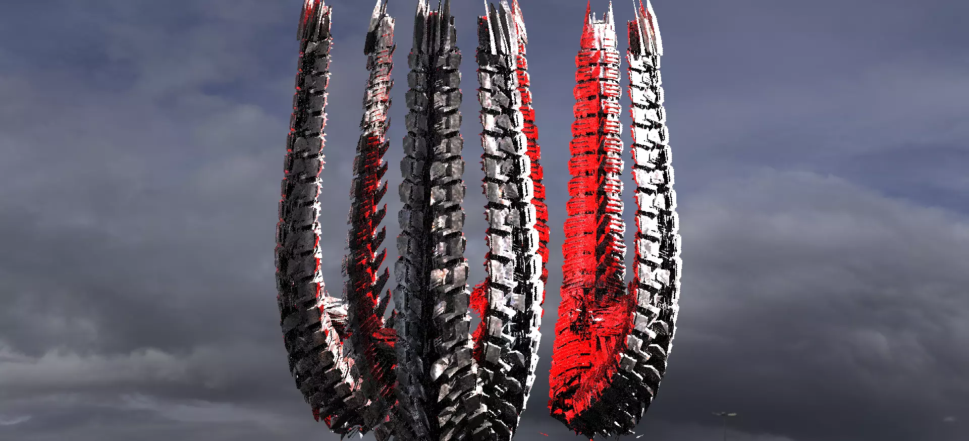 Horror Dark Spine Arch 2 3D model