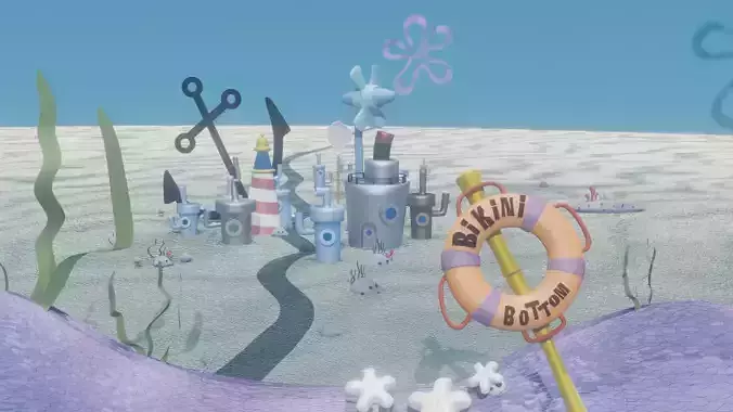 Bikini Bottom 3D model