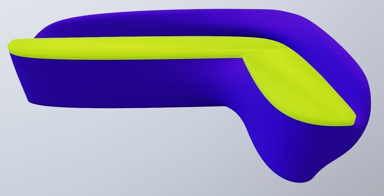 3D 3x Set Sofa Couch Low Poly normal abstract Low-poly 3D model_10