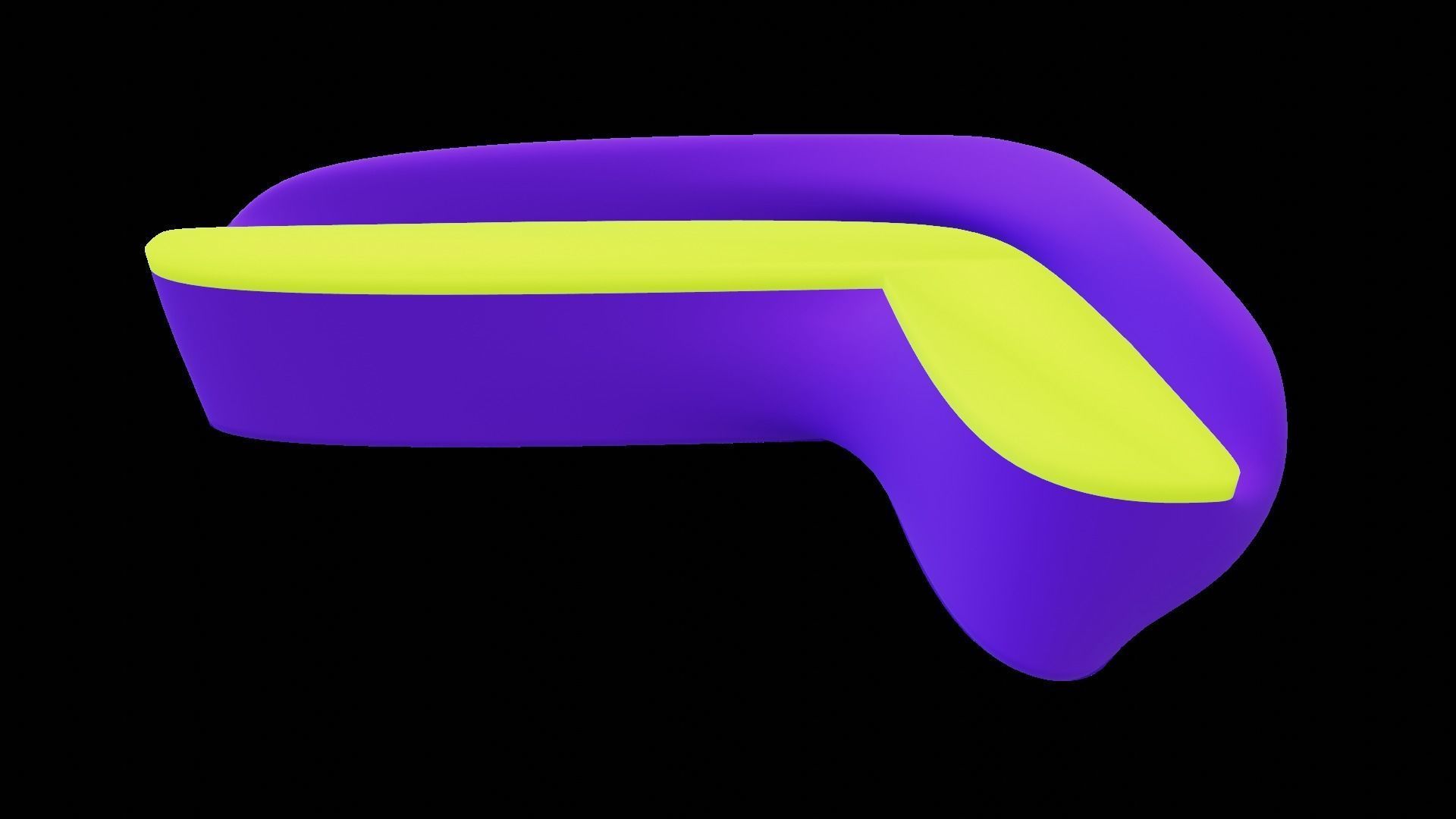 3D 3x Set Sofa Couch Low Poly normal abstract Low-poly 3D model_16