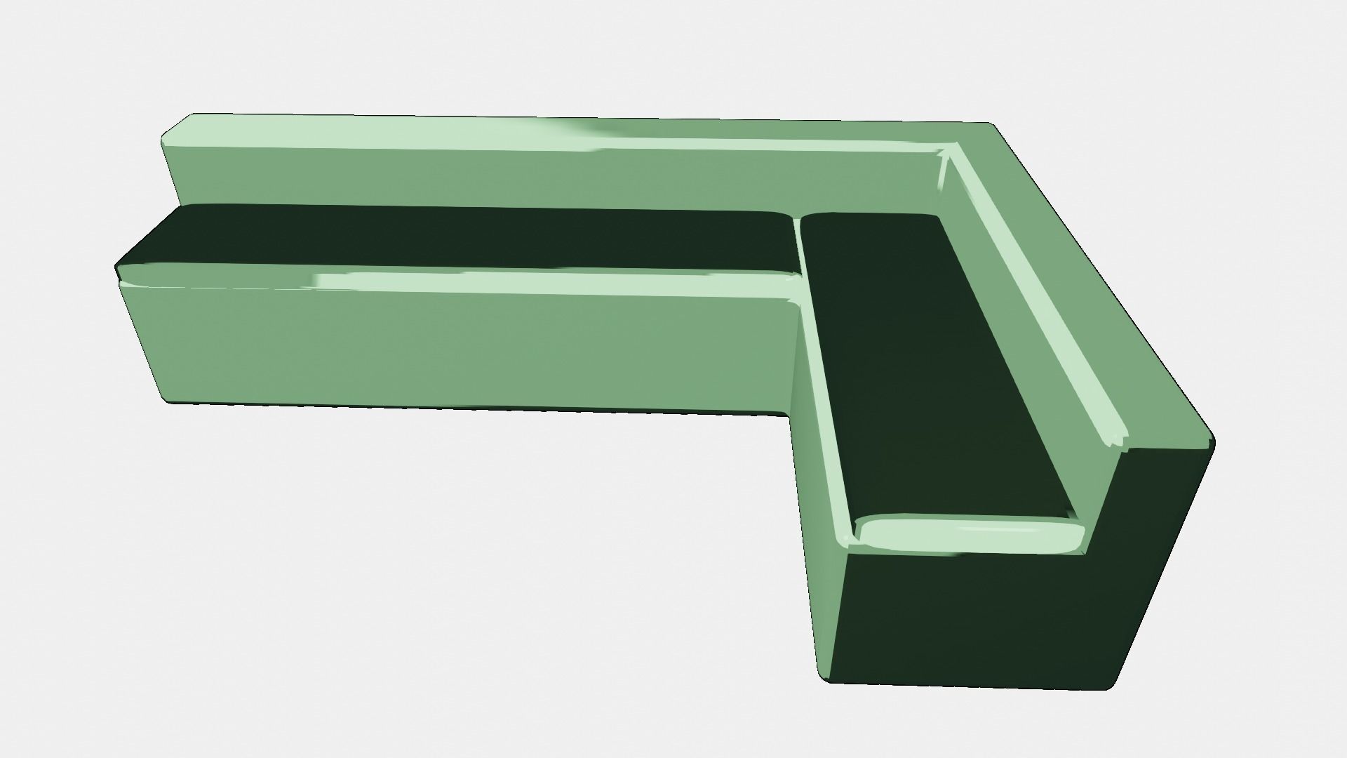 3D 3x Set Sofa Couch Low Poly normal abstract Low-poly 3D model_6