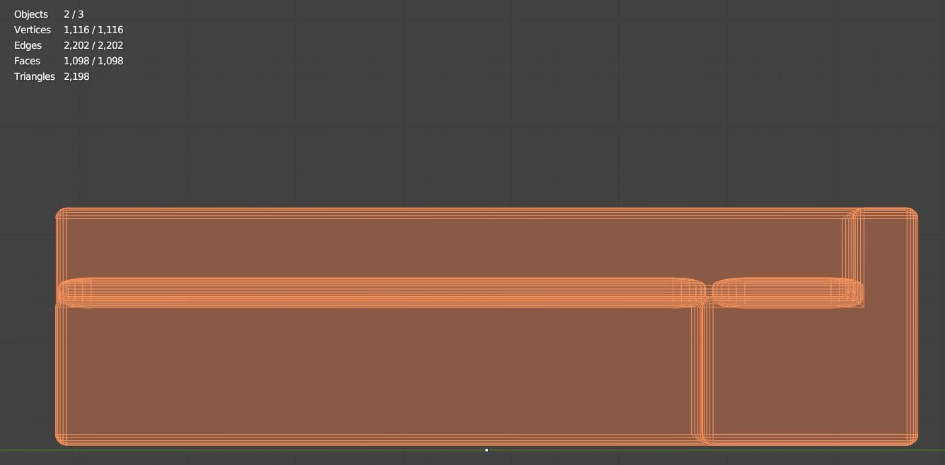 3D 3x Set Sofa Couch Low Poly normal abstract Low-poly 3D model_27