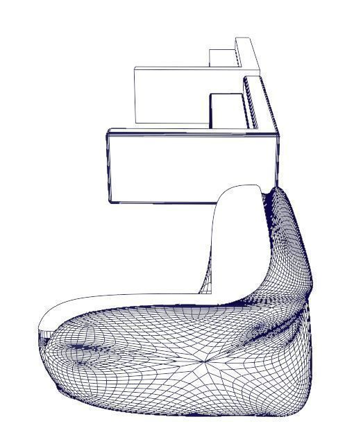 3D 3x Set Sofa Couch Low Poly normal abstract Low-poly 3D model_5