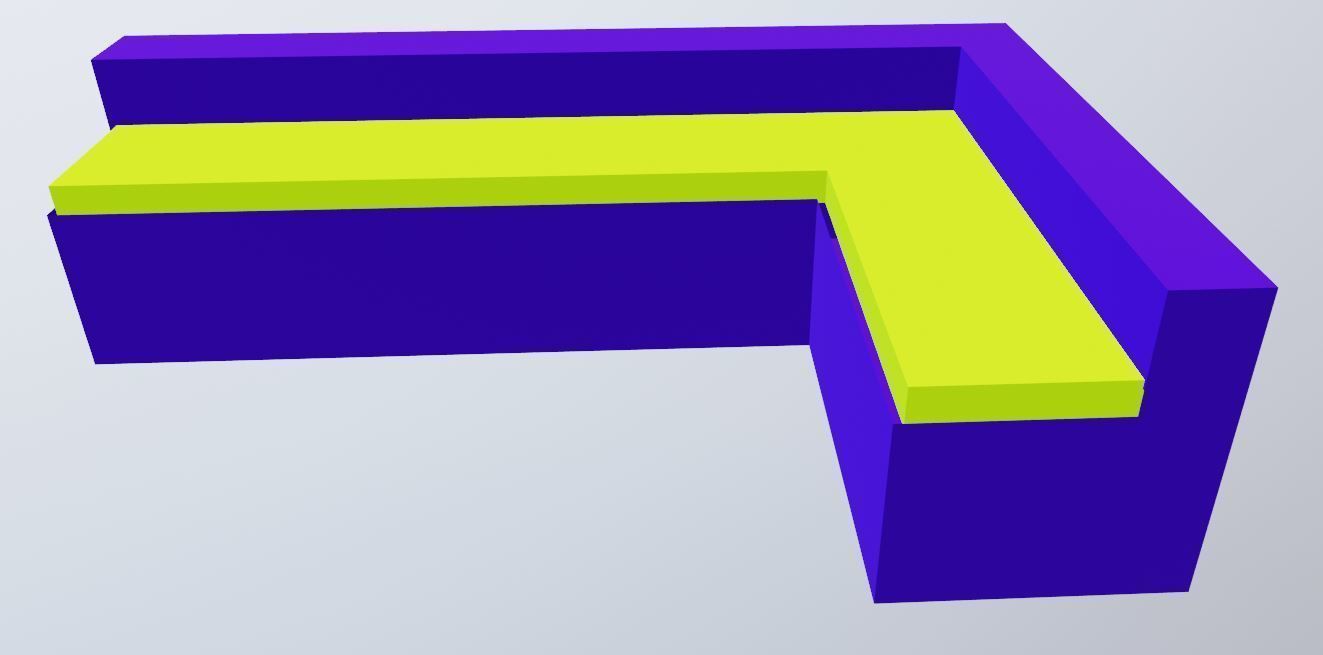 3D 3x Set Sofa Couch Low Poly normal abstract Low-poly 3D model_12